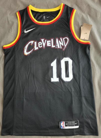 Maillot de Basket #10 Garland Cavaliers 20-21 city Noir